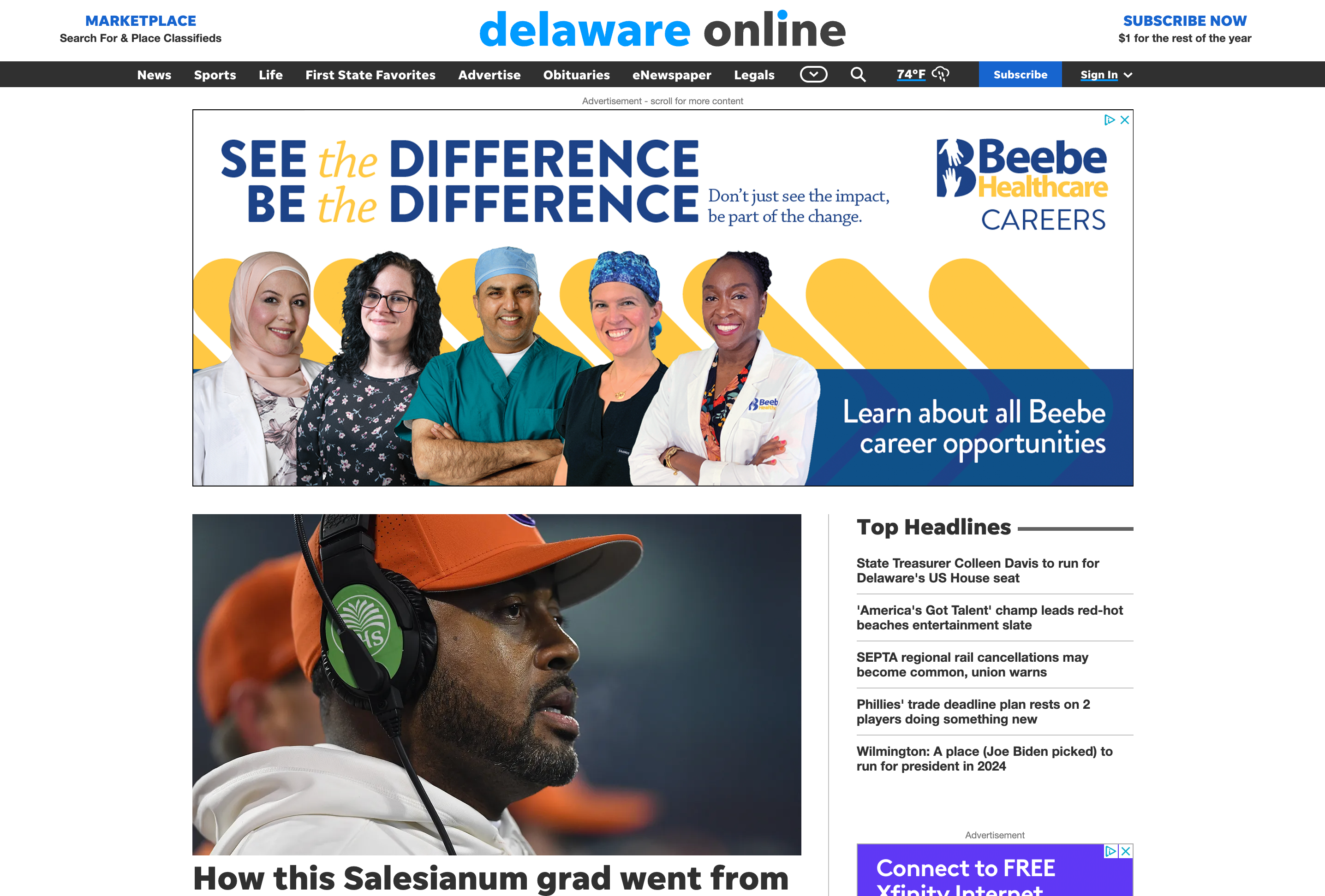 Example Digital Ad Placement