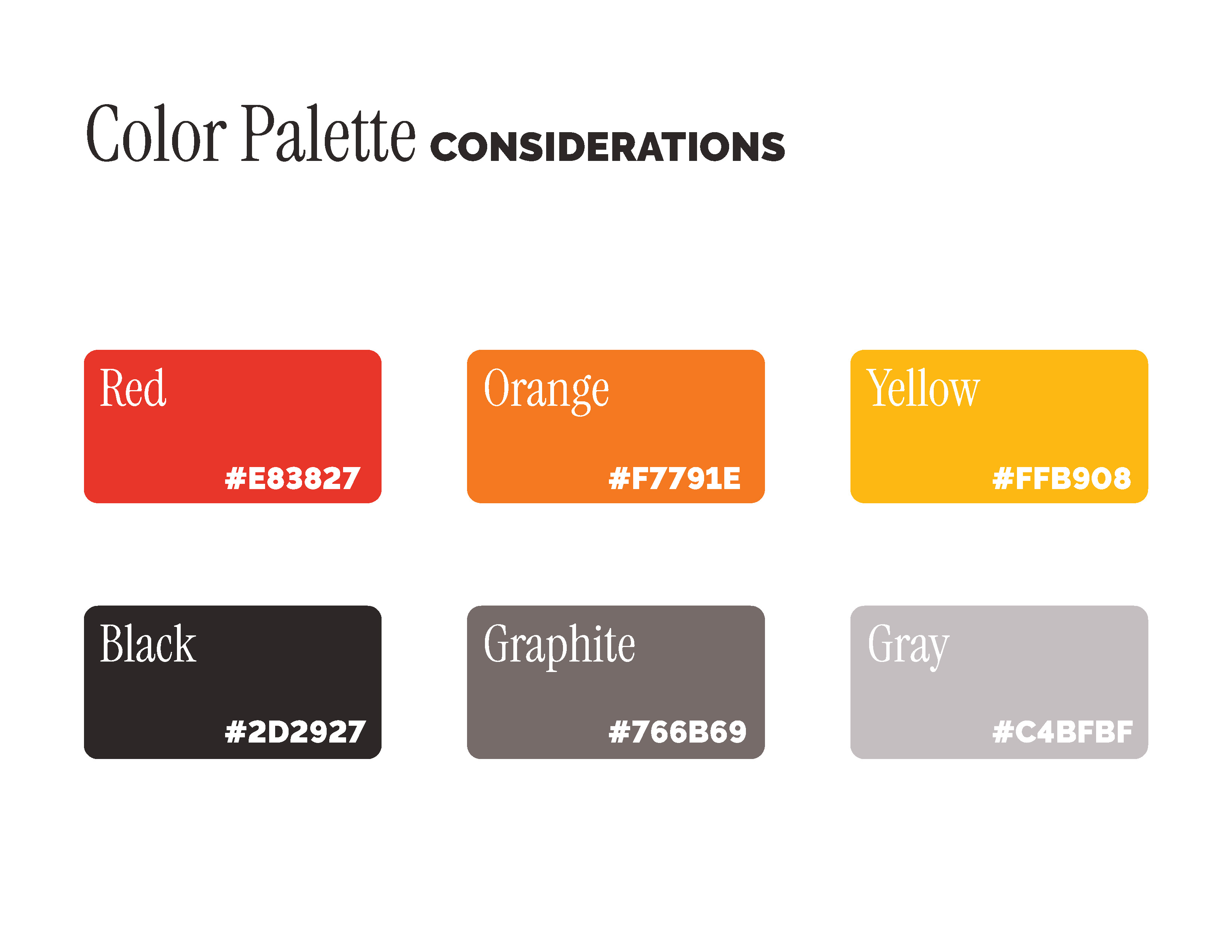 Color Palette Considerations