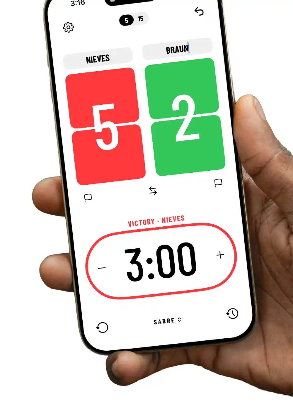 Cover artwork for Fencing Scoring App, Touché Point