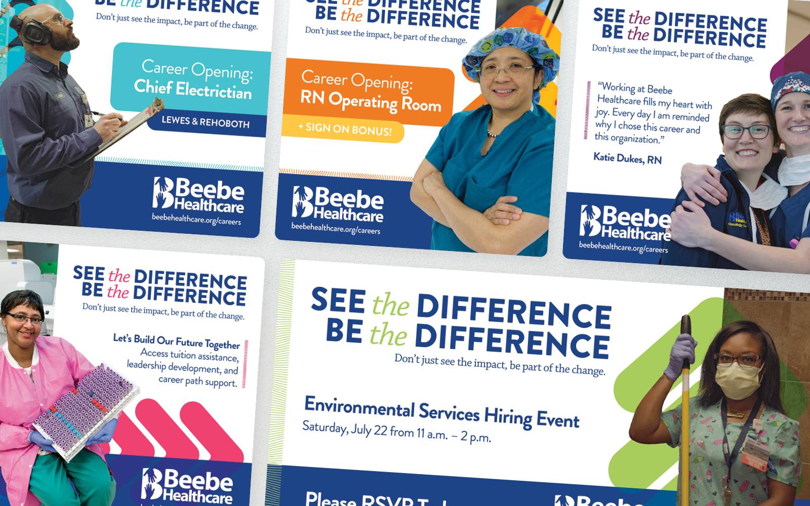 Social templates for job openings, events, and testimonials
